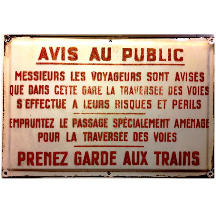 Avis au public échelle zéro 1/43,5