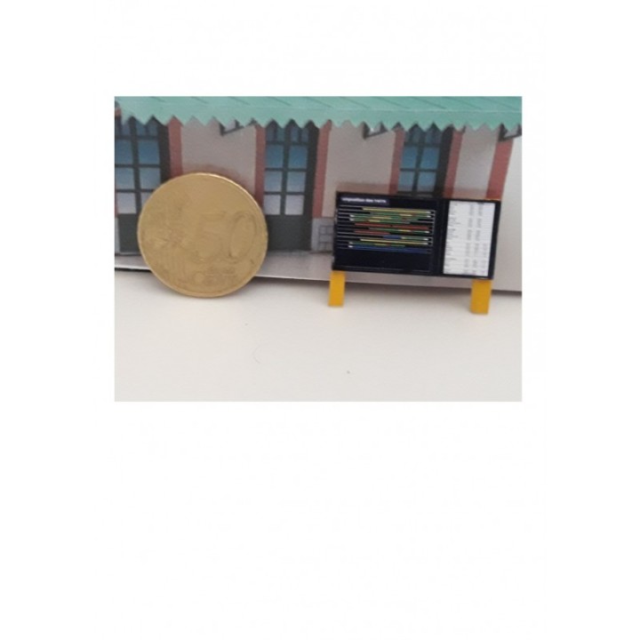 Tableau de compo des train simple face sur pieds HO