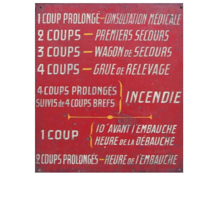 Plaque d'ateliers sirène 1/43,5