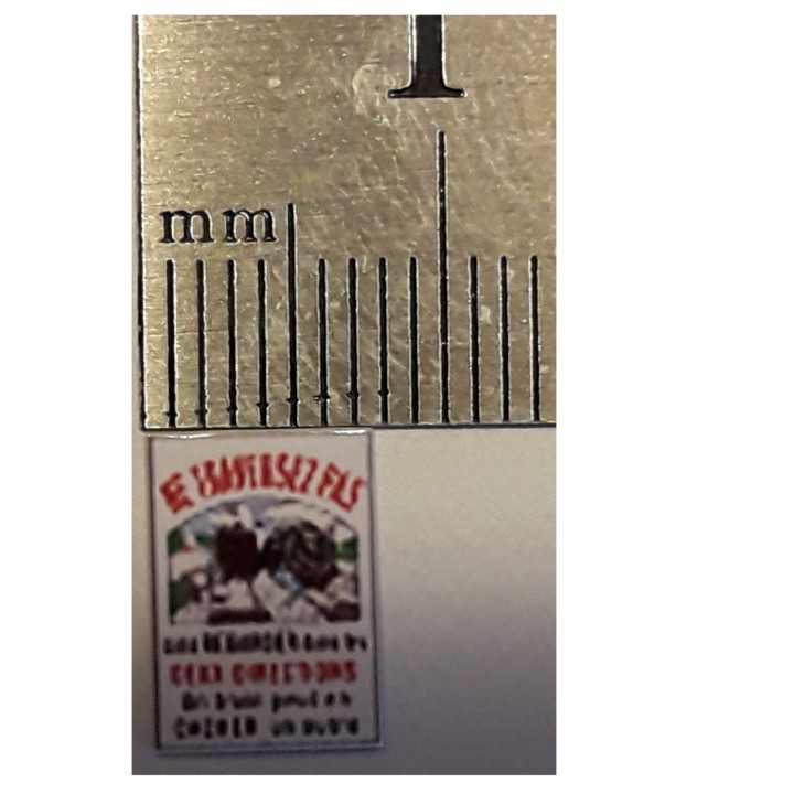 Plaque passage à niveau Ne traversez pas Dauphiné 1/43,5