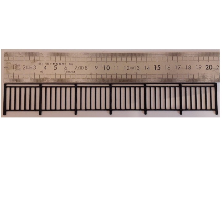 Barrière, garde-corps 6 éléments, échelle zéro