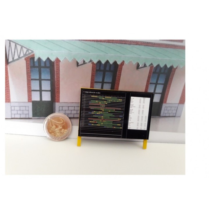 Tableau de compo des trains simple face Zéro