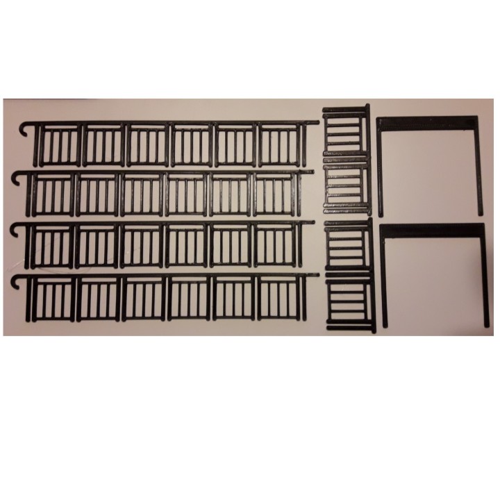 Garde-corps de trémie d'escalier souterrain 1/43,5