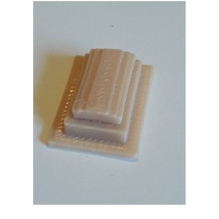 Pierre tombale inspirée de la Tombe de Michel Delpech, échelle ho