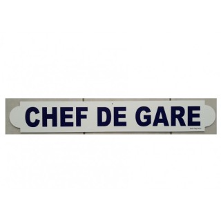 Plaque Chef de gare
