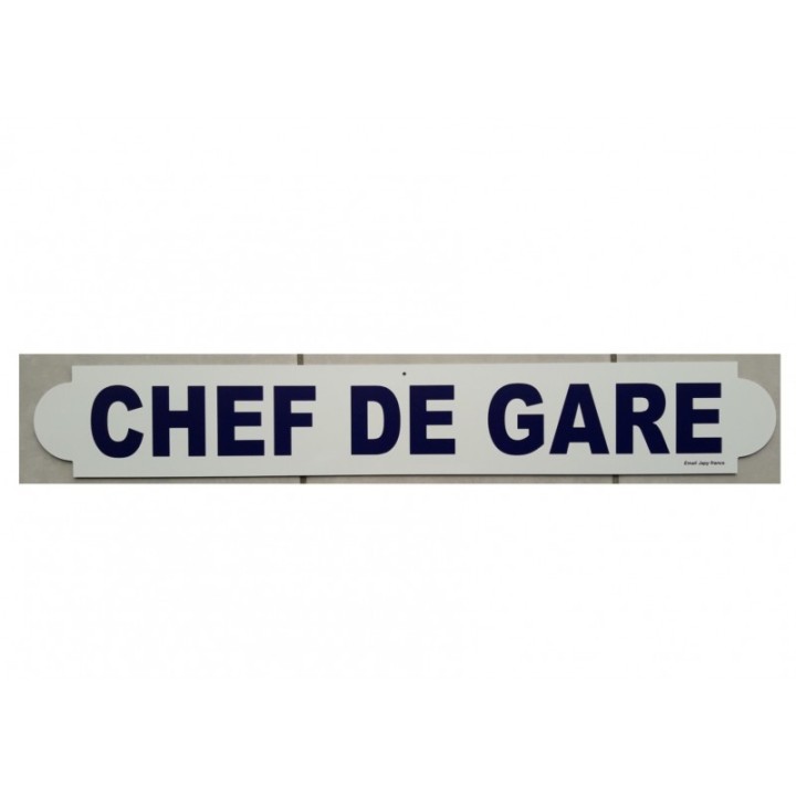 Plaque Chef de gare