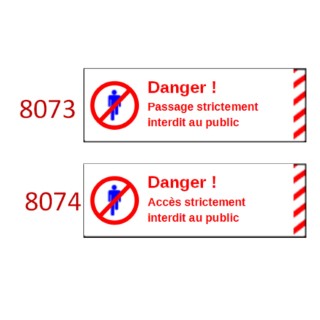 Plaque de sécurité de gares 8073 8074 échelle zéro