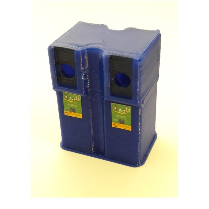 Borne de recyclage pour verre, échelle Ho