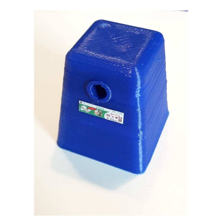 Borne de recyclage pyramide pour verre, échelle Zéro