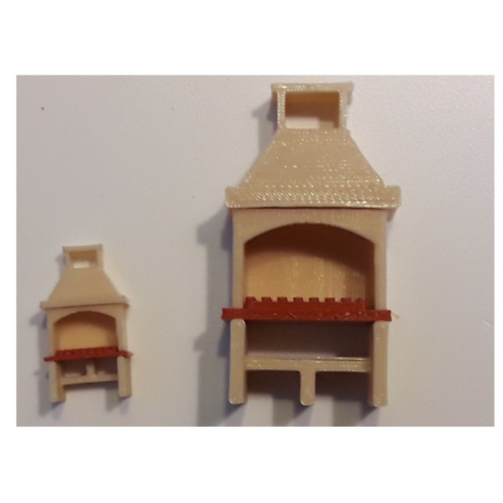 Barbecue d'extérieur, échelle zéro