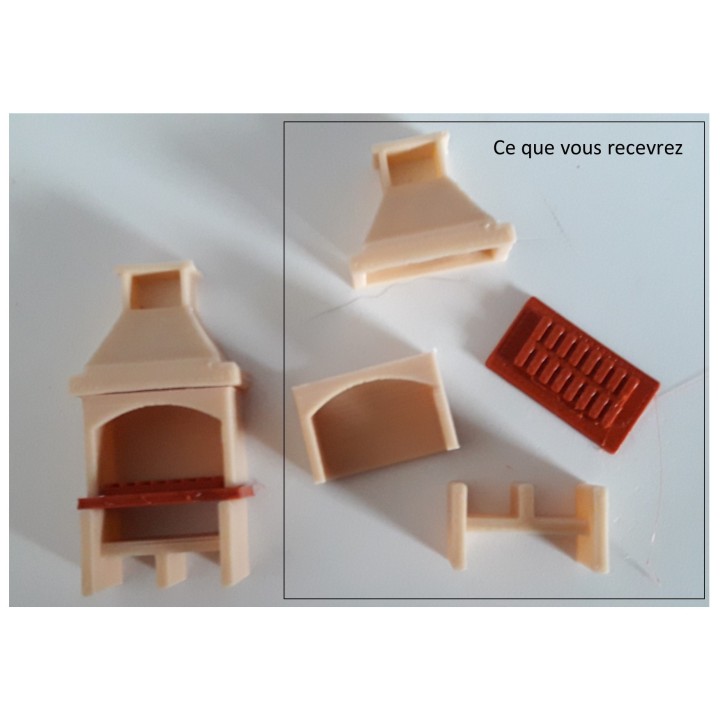 Barbecue d'extérieur, échelle Ho