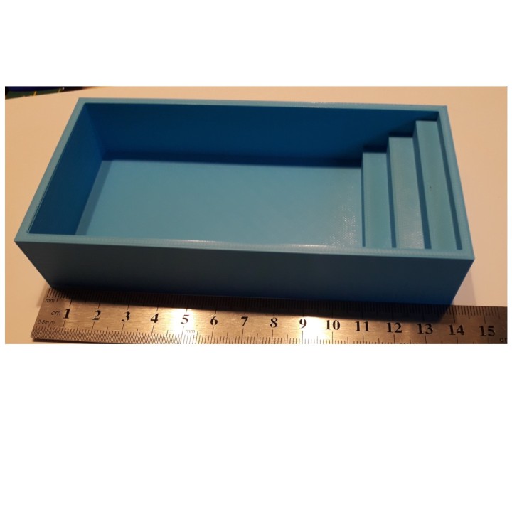 Grande piscine, échelle zéro