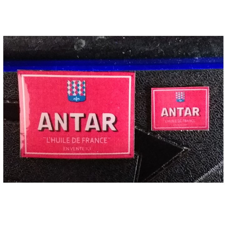 Repro de plaque émaillée "Antar" 1/43 Neuve