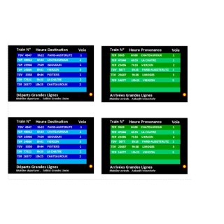 Ecrans 46" par 4, échelle zéro