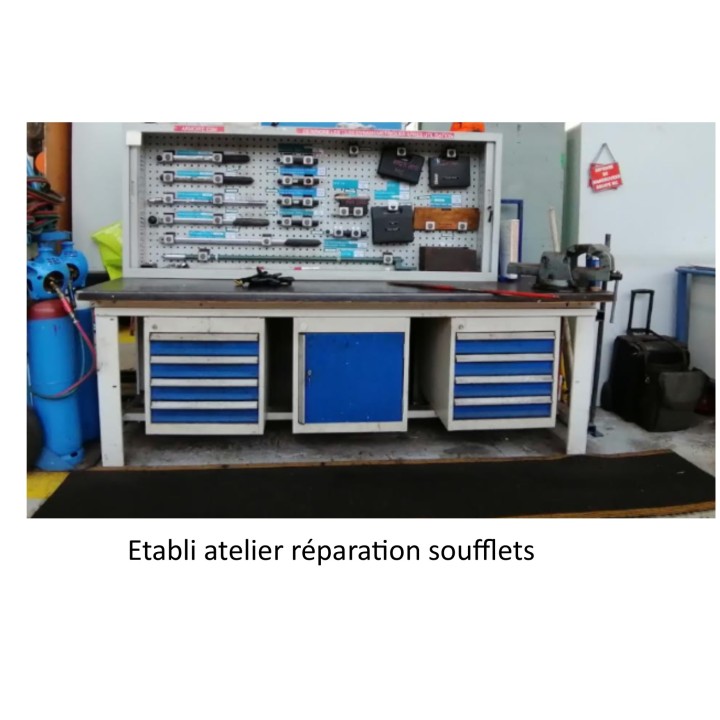 Etabli atelier soufflet échelle Zéro