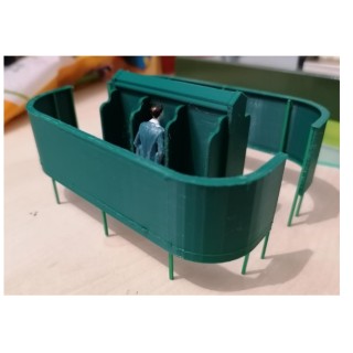 Vespasienne échelle Zéro