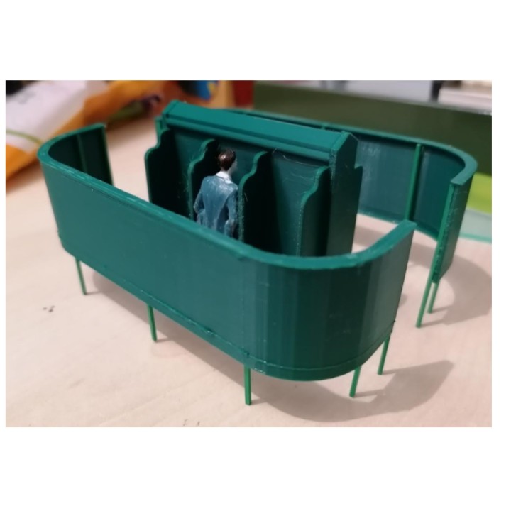 Vespasienne échelle Zéro