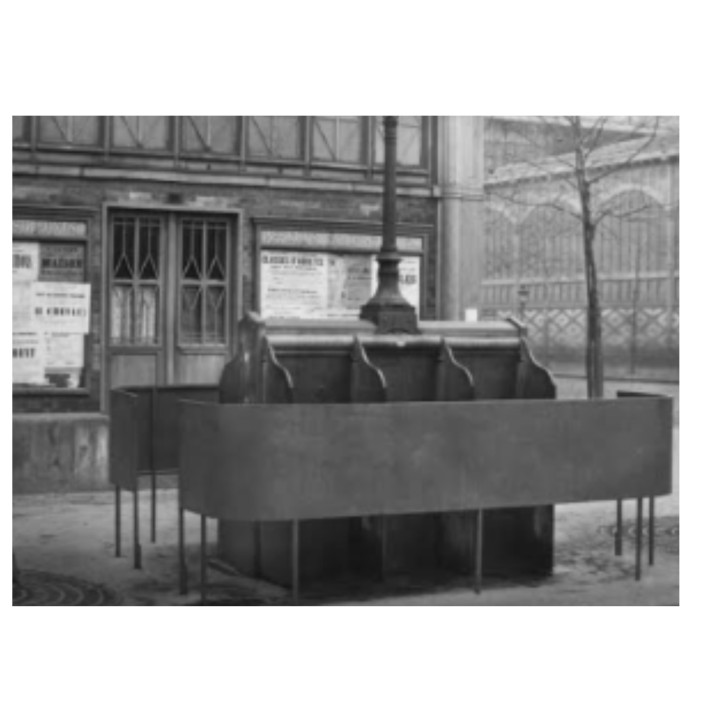 Vespasienne échelle Zéro