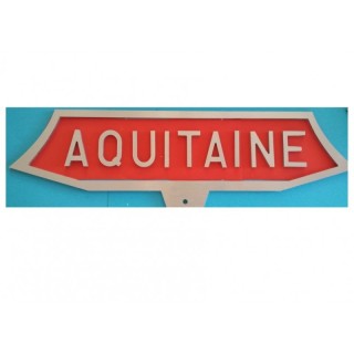 Plaque train Aquitaine