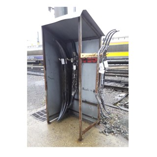 Abri pour archets de pantographes, échelle zéro