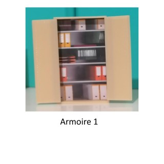 Armoire de bureau  échelle zéro.