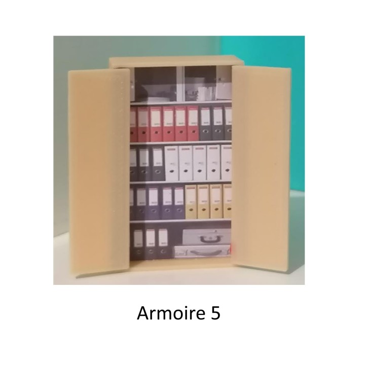 Armoire de bureau ou d'atelier, mod 5, échelle zéro