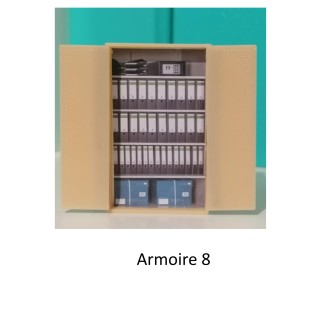 Armoire de bureau ou d'atelier, mod 8, échelle zéro