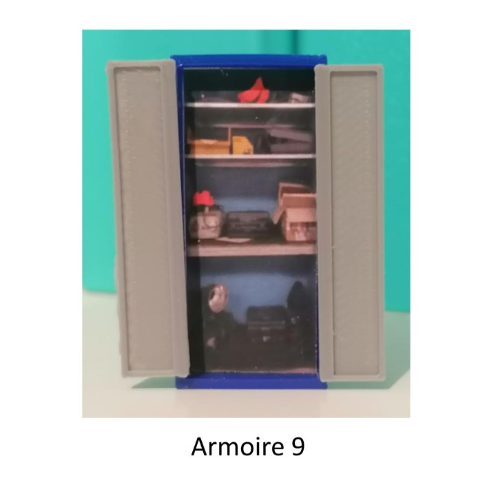 Armoire d'atelier, mod 9, magnétoscopie, échelle zéro