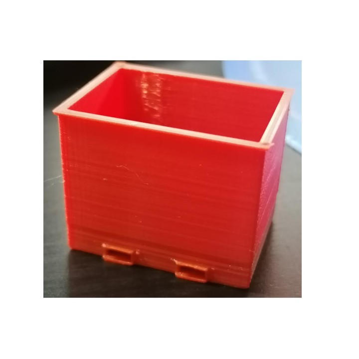 Bac de recyclage pour la ferraille, échelle zéro