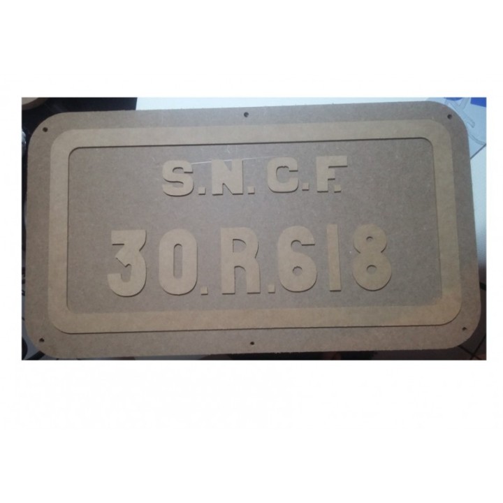 Plaque tender 30R, 141 R