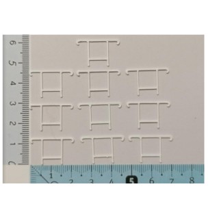 Petits gardes-corps blanc Sncf, échelle ho