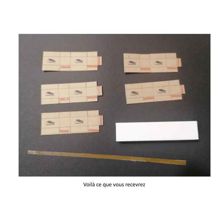 Cartons de déménagements, échelle zéro