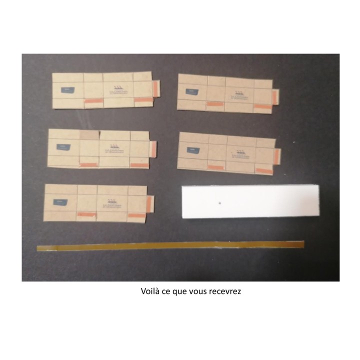 Cartons de déménagements, échelle zéro