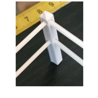4 poteaux d'angle pour clôture paddock 1/32