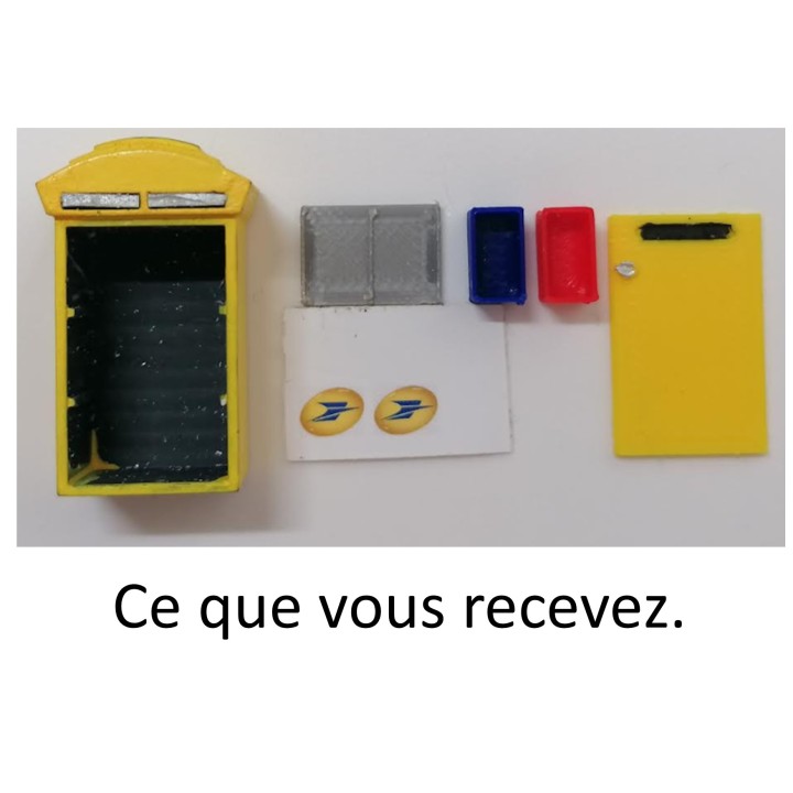 Grande boîte aux lettres de la poste, appelée Balmod 1/43