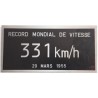 Plaques records du monde